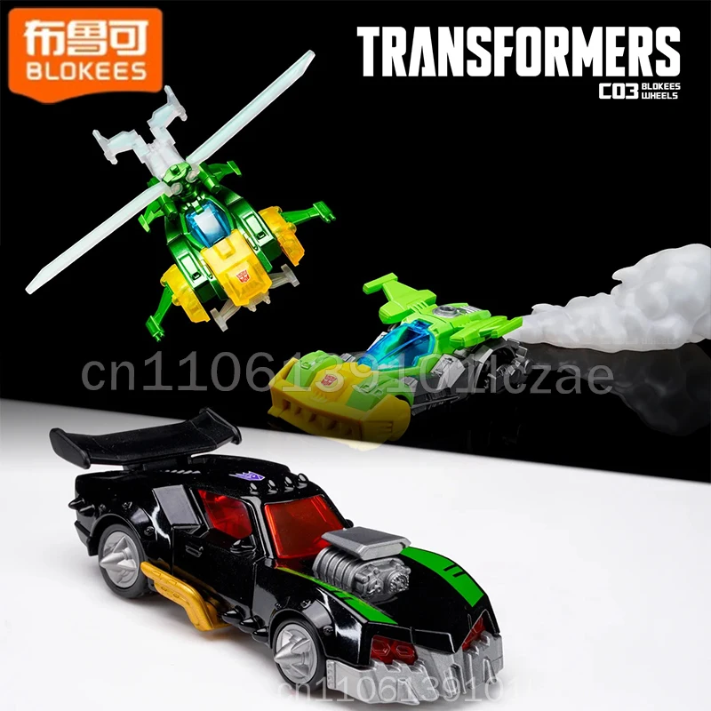 

Blokees Transformers Wheels C03 Thunder Racing Wreck'N Rule! 2 Block Car Blind Box Transforming Vehicle Action Figure Toy Gift