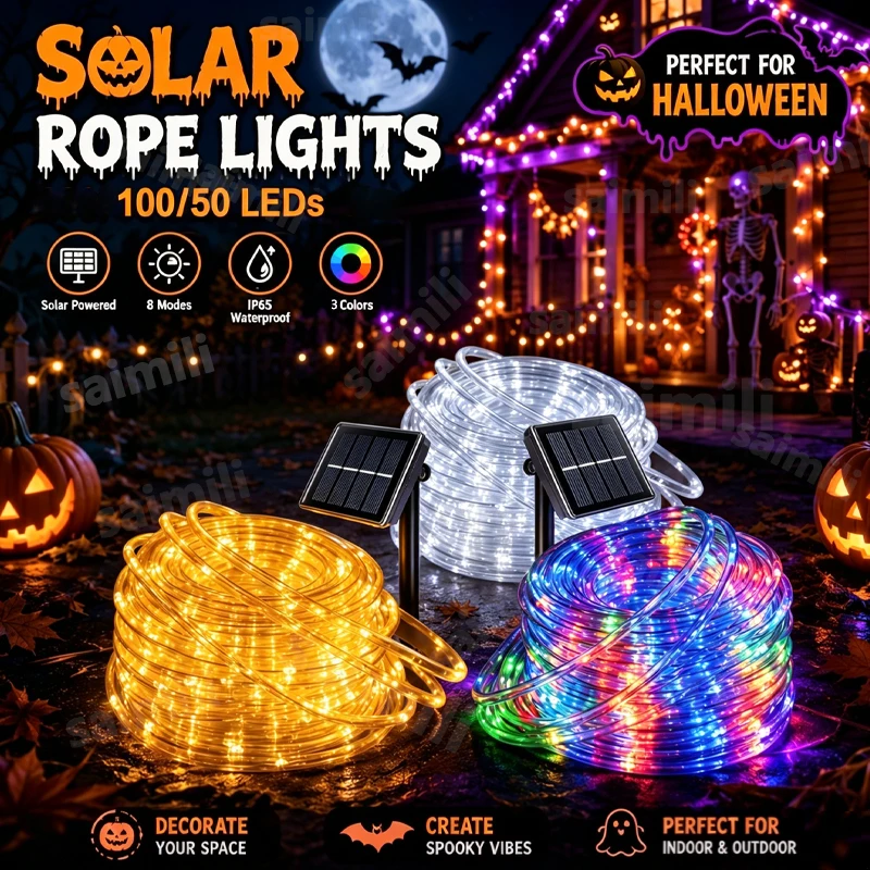 Outdoor Lighting Wedding Decor - Güneş enerjili dış mekan LED tüp