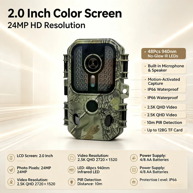 Suntekcam 2.5K Hunting Trail Camera 24MP Infrared Night Vision Motion Activated Deer Scouting Wildlife Tracking Security 4 Suntekcam 2.5K Hunting Trail Camera 24MP Infrared Night Vision Motion Activated Deer Scouting Wildlife Tracking Security 4
