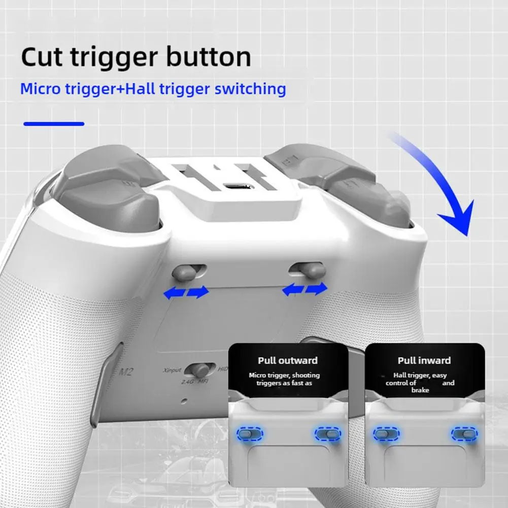 For Z04 Wireless Gamepad With Charging Dock Magnetic Dual Hall Joysticks With Continuous Release For Android /iOS/PC