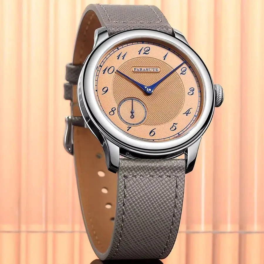 

FARASUTE Men Mechanical Watch 40mm Manual Winding Wristwatch Sapphire Mirror Small Second Dial Hangzhou Mov