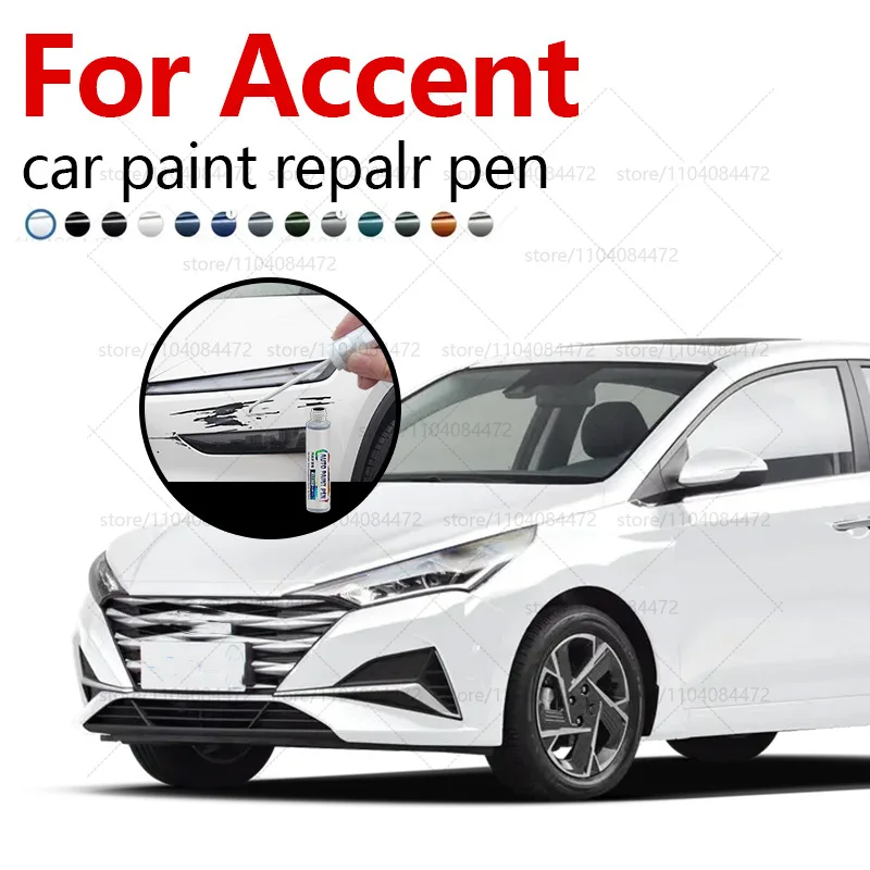 12 ML Paint Repair Pen Touch Up Scratch Remover DIY Auto Accessories  For Hyundai Accent 2000-2025 MC RB HY XP Black White Blue