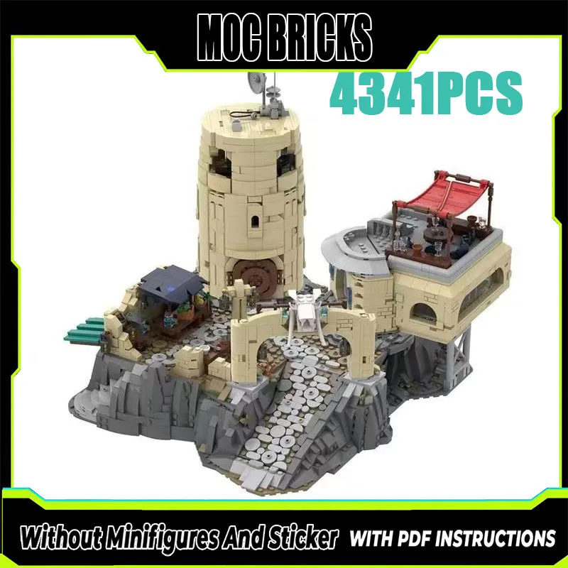 MOC Building Blocks Planet Scene Model Outpost Guard Base Bricks Toys