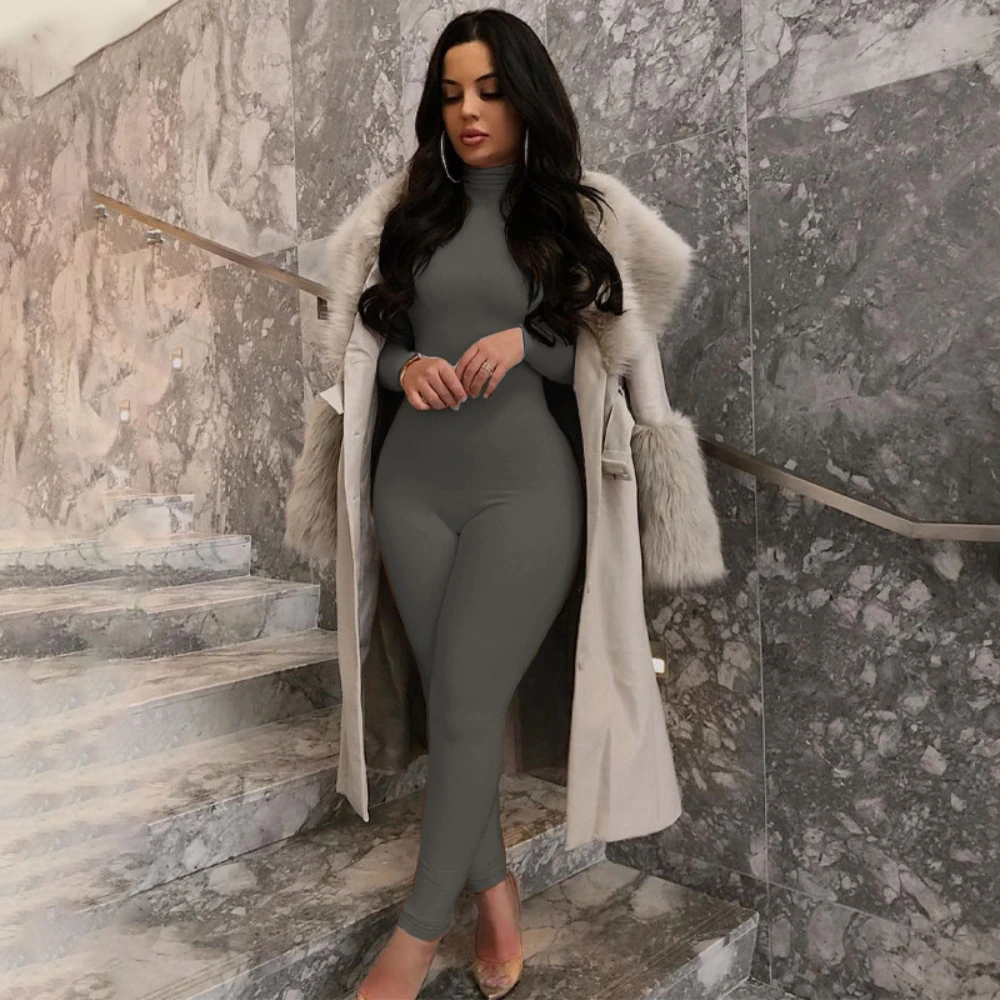بذلة نسائية بياقة مربعة بلون سادة وأكمام طويلة وسراويل طويلة تي شيرت للربيع/الخريف ملابس نسائية جديدة موضة رياضية