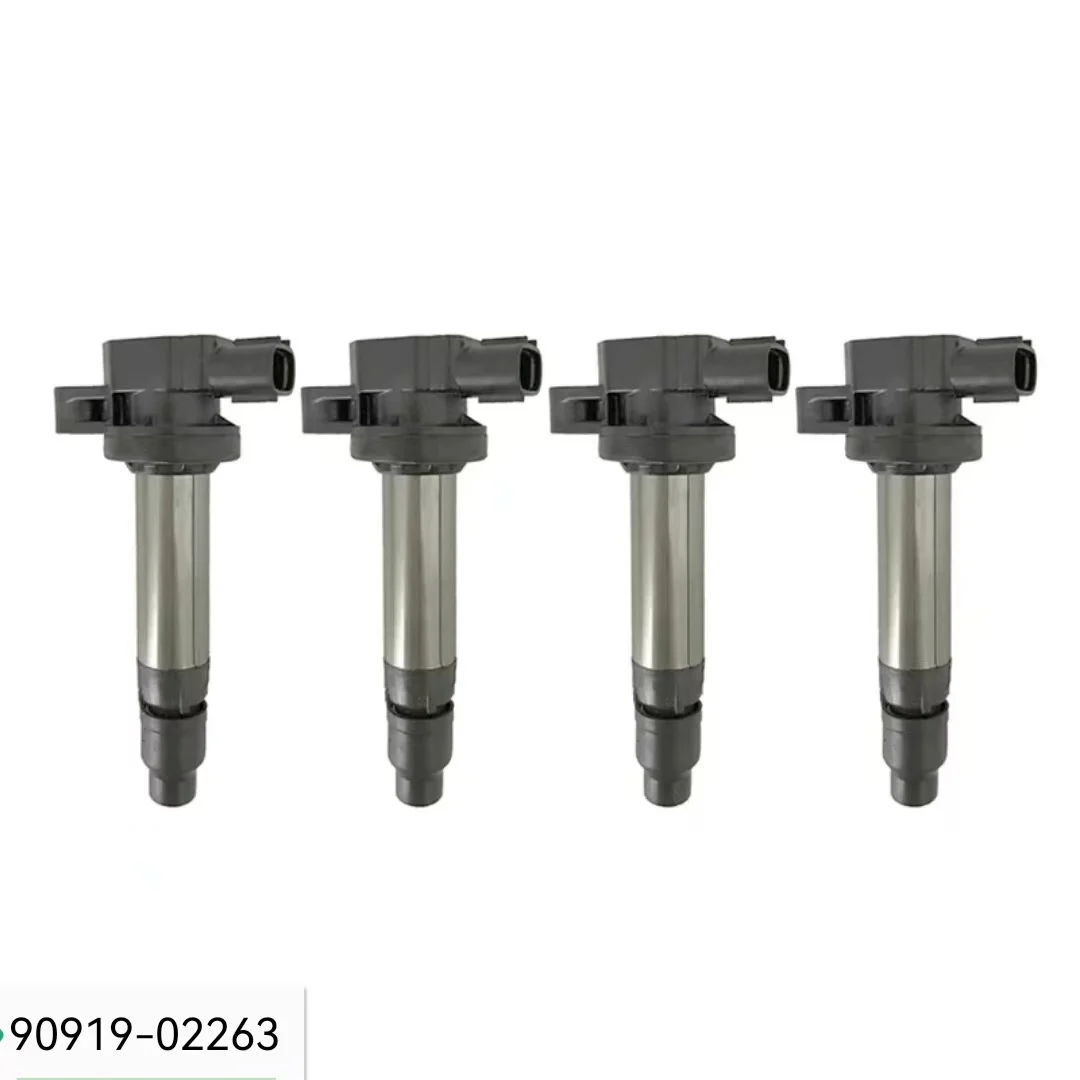 

4pcs Ignition Coil 90919-02263 90919-T2009 For Toyota Liva Etios Cross Sedan K1 5DA 358 9091902263 90919T2009