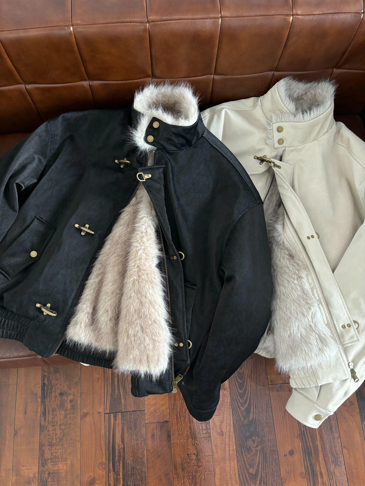 

Men's ort Harington Plane Bule Cotton Jaet Winter American Retro Cleanfit Outerwear Warm Thiened Long Sve Coat