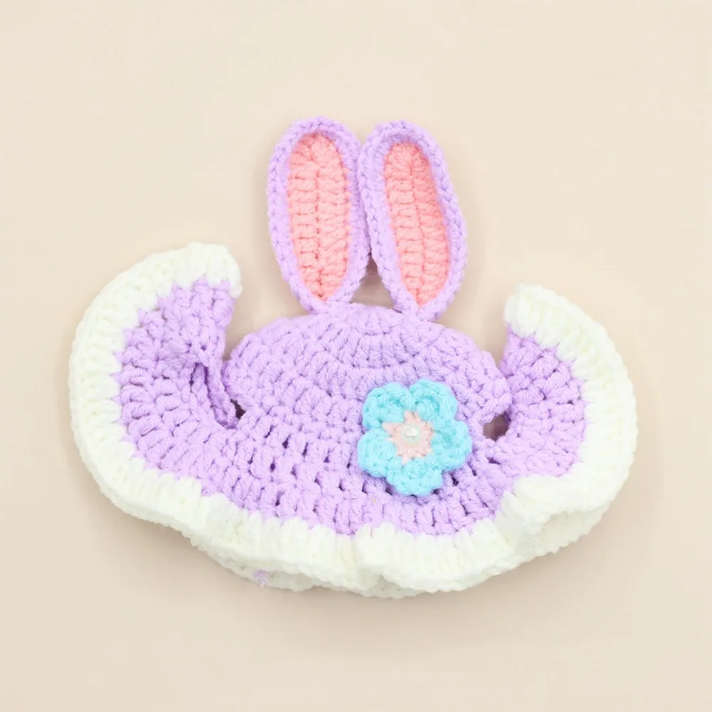 Refined Style Knitting Wool Cat Hat Cute Design Elastic Pet Hat Photo Props Puppy Hat Decoration Props