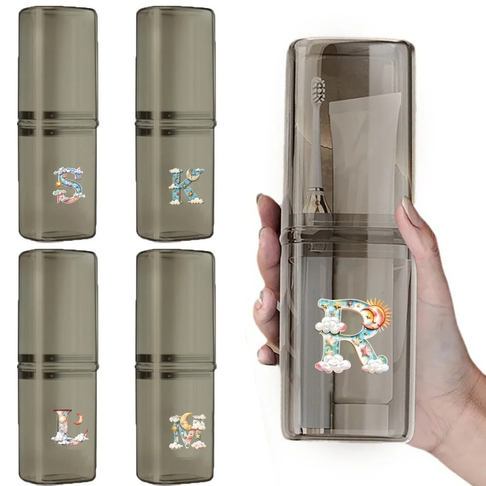 

Portable Mouthwash Cup Breathable travel cup Toothbrush Storage Box Travel accessories Iridescent cloud Pattern