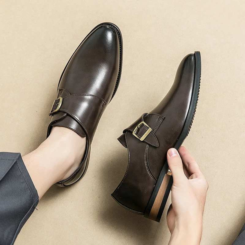 Men Classic Formal Shoes Black Brown Fashion Versatile Suit Shoes Office Business Derby Shoes Wedding Banquet Shoes Men Shoes