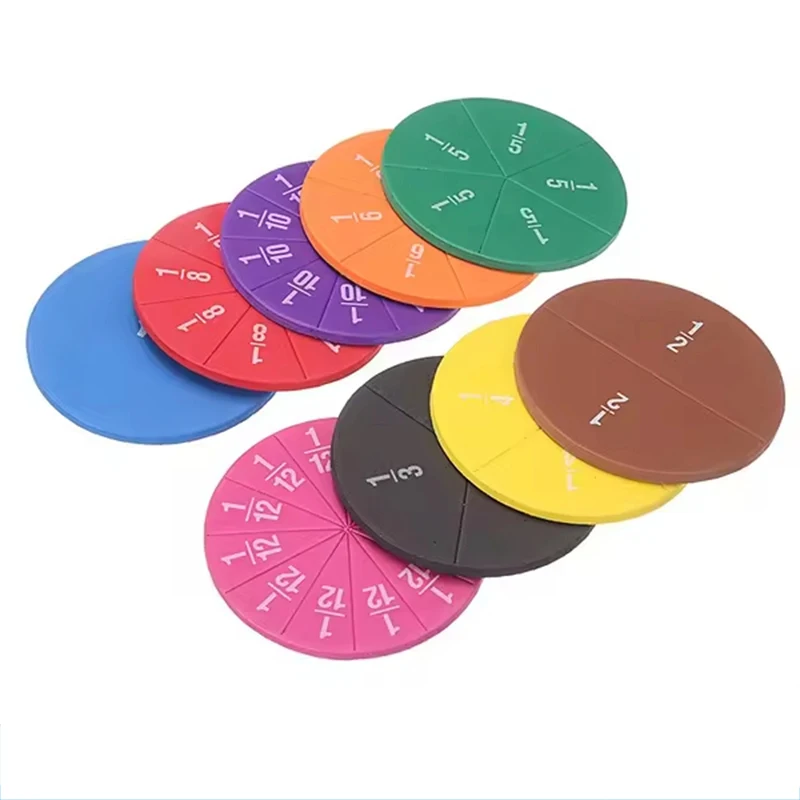 EVA Fraction Math Manipulatives Early Math Development Tool EVA Math Manipulatives For Kids Early Education Montessori Math Toy