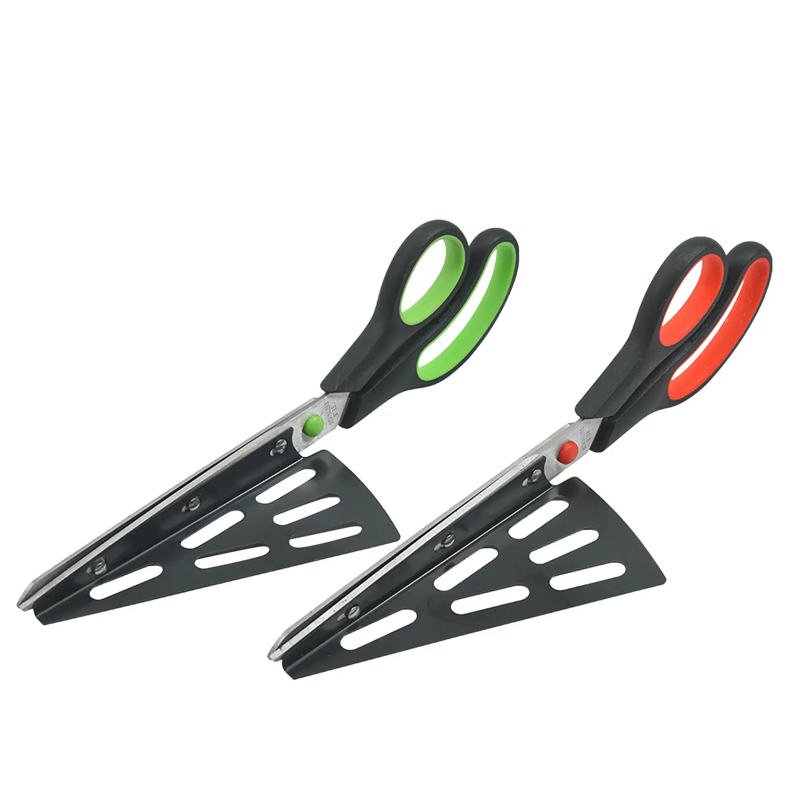 

Ножницы для пиццы из нержавеющей стали, 2 шт., многофункциональные кухонные ножницы с лопаткой-держателем, острые лезвия для хлеба, сыра, салата, удобные в использовании