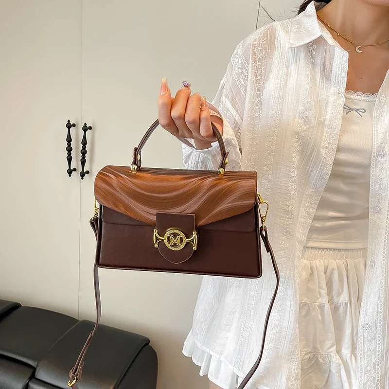 

Elegant Shoulder Bag For Women Leather Handbag, Crossbody Strap Messenger Style Luxury Brand Timeless