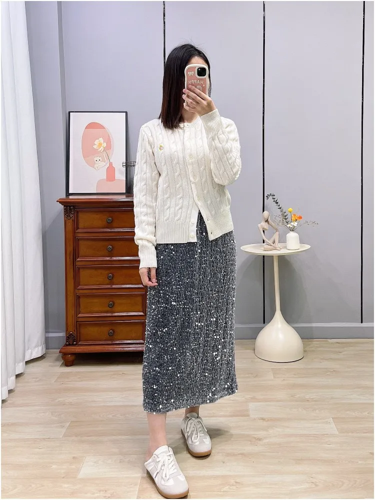 

UURL Pure Camere Slim Fit вязаный кардиган круглый Ne Twist Design женское модное весеннее длинное пальто Sve для поездок на работу