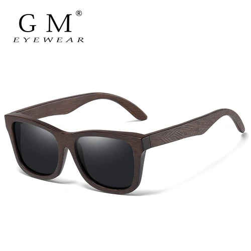 Imagen 1 del producto XSW, gafas de sol polarizadas de madera de bambú a la moda Retro, gafas de sol de estilo cuadrado para conducir, gafas masculinas UV400, gafas de marca de diseñador para hombres y mujeres