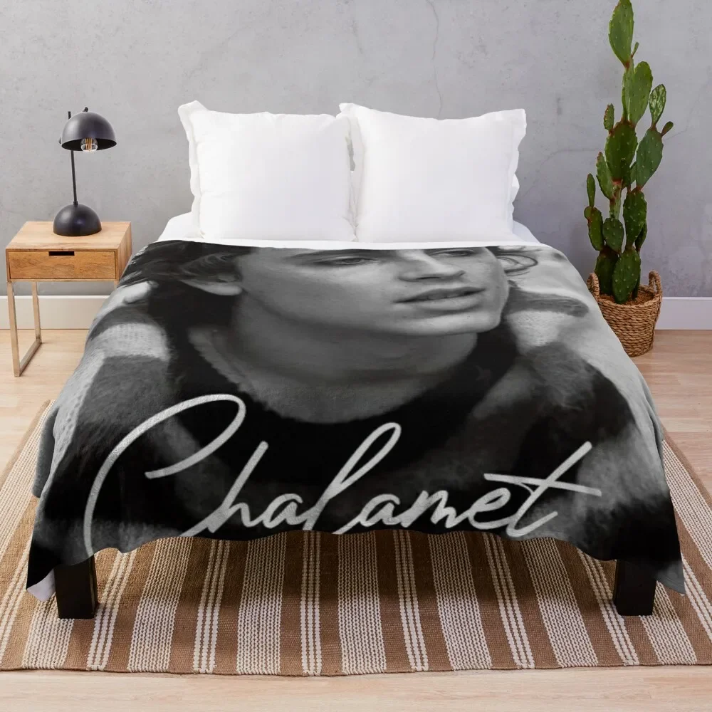 

Timothe Chalamet Design Throw Blanket Foldable Soft Warm Blanket for Outdoor Use