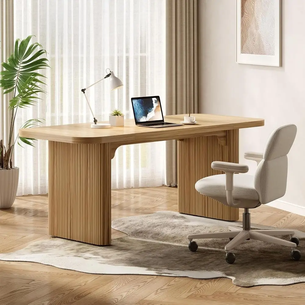 62-Inch Home Oice Computer Desk, LarWriting Desk with Textured Doule a, 5 t Conerence Meeting minar Tale or Oice