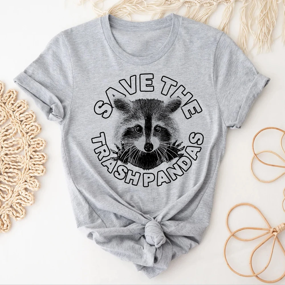 

Raccoon t-shirts women harajuku top female designer funny clothing