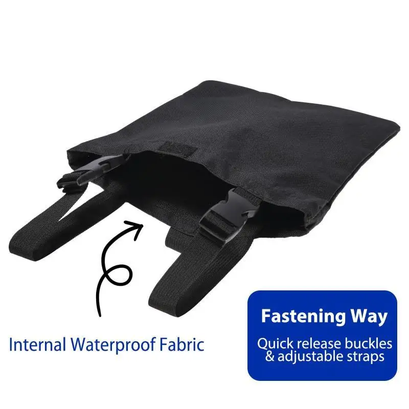 1Pcs Waterproof Oxford Wheelchair Hanging Storage Bag Adjustable Straps Large Capacity For Disabled Seniors Daily Use
