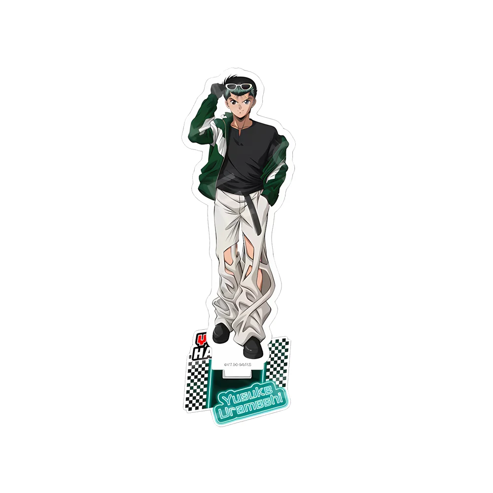 Yu Yu Hakusho Racing Ver 15CM Acrylic Stand keychain Anime Stand Yusuke Urameshi Student Desk Decor Holiday Gift Crafts