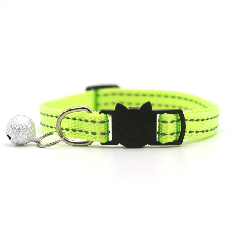 

Adjustable Classic Style Pet Supplies Accessories Quick Release Removable Cat Collar Bell for Girls Boys Reflective Puppy Collar