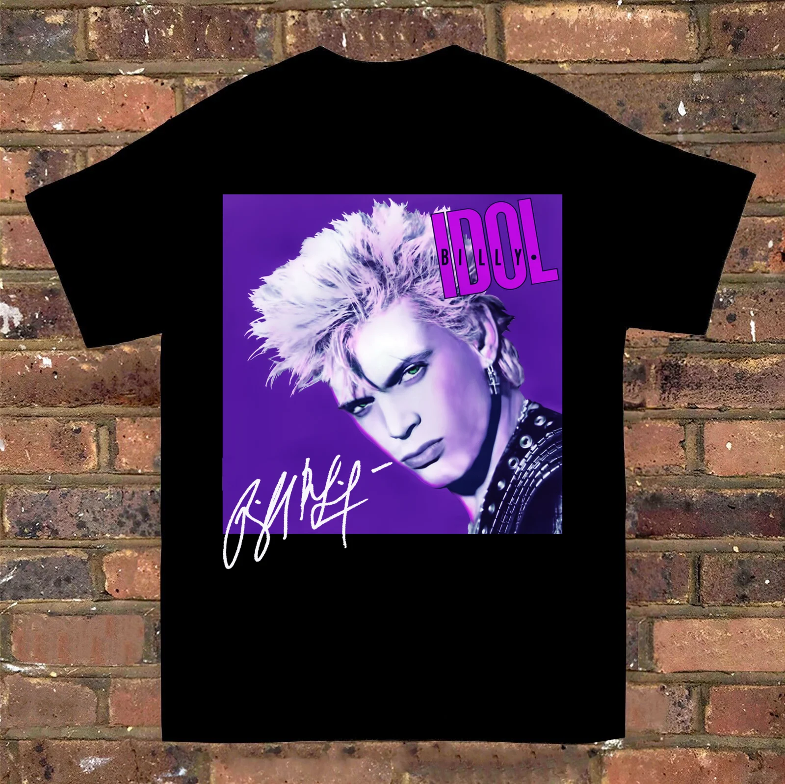 Inspired Billy Idol Whiplash Smile Song Black Cotton Shirt S To 2345XL GC78