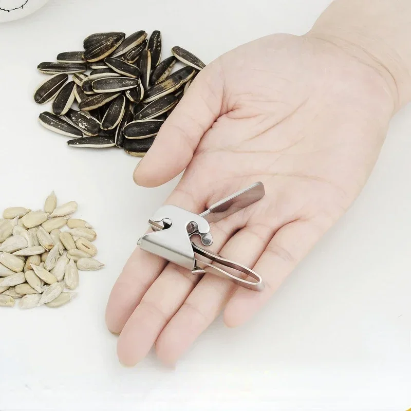 Seed Peeler Stainless Steel Peanut Melon Seed Opener Multi-function Shelling Machine Lazy Artifact for Kitchen Shelling Supplies