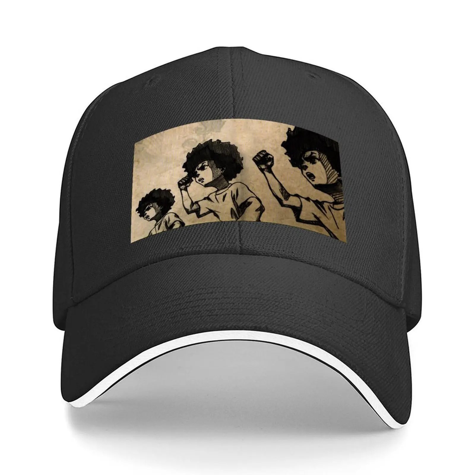 

The Boondocks Huey Freeman Baseball Cap hard hat Sports Cap Trucker Hat Golf Hat Men's Hats Women's