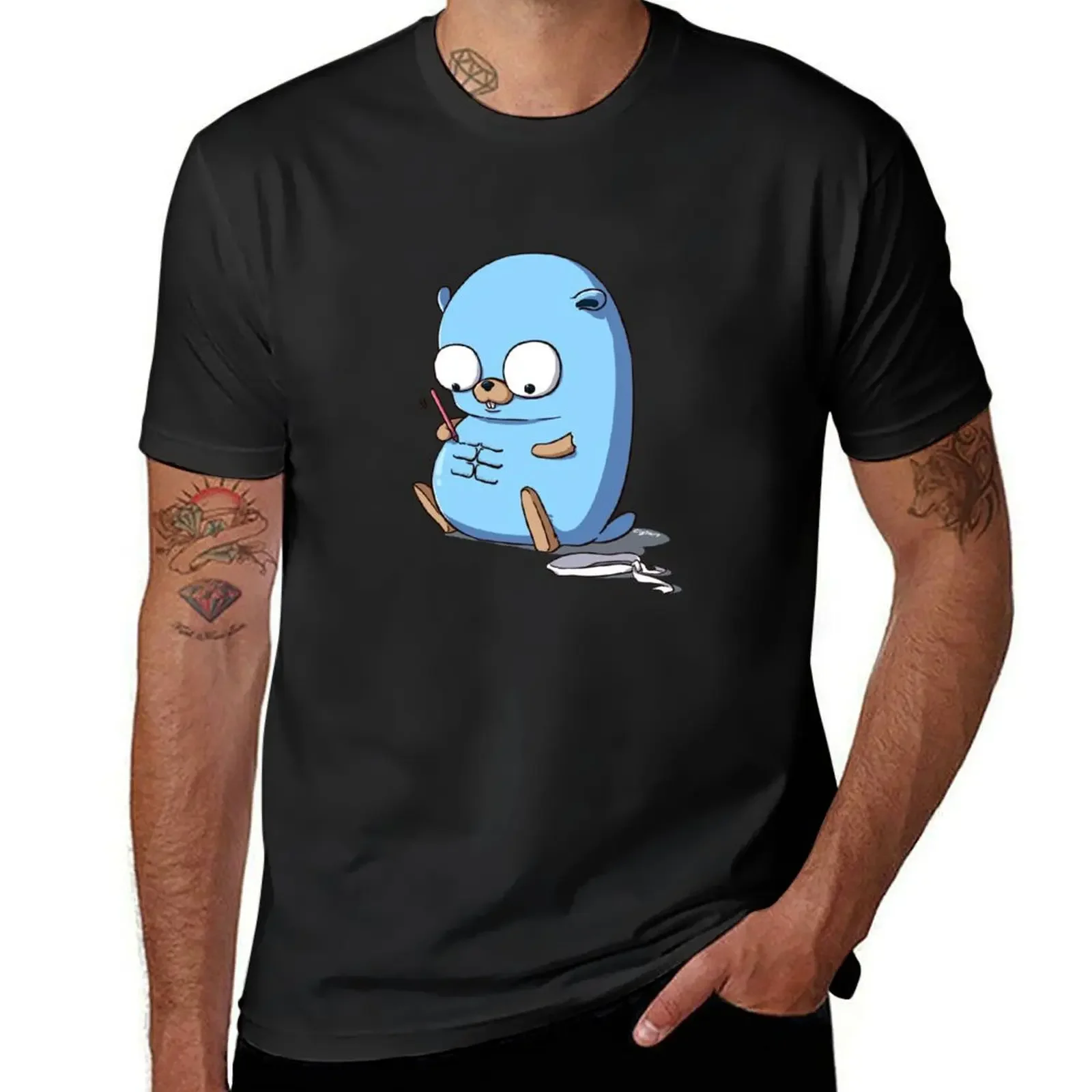 

Golang Gopher Go Six Pack T-Shirt oversized graphic tee Clothing football t shirt compression shirt men