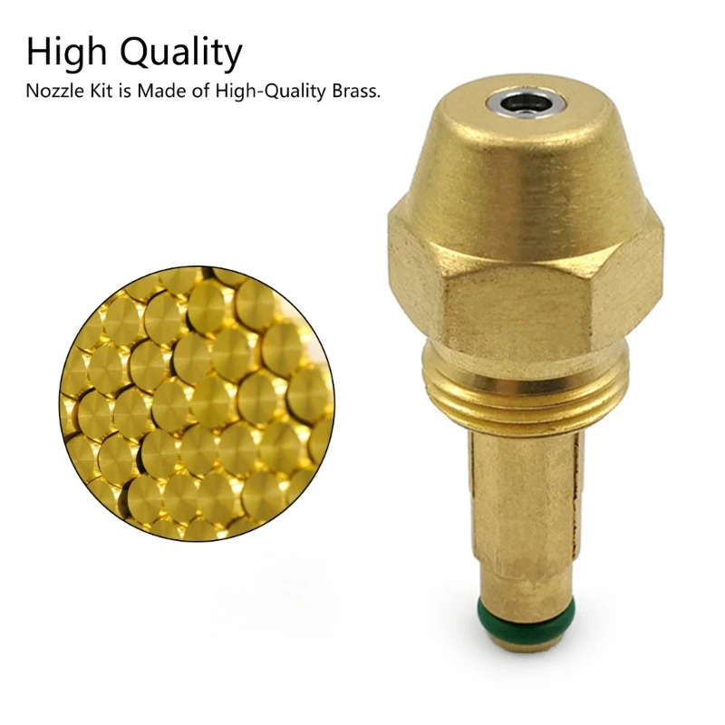 Replacement Brass Nozzle Kit for Mr. Heaters MH175KT and MH175KTR Forced Air Kerosenes Heaters 37JD