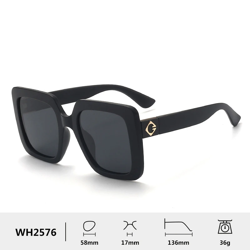 نظارات شمسية مستقطبة بإطار كبير للحماية من أشعة الشمس النسائية ضد النظارات الشمسية فوق البنفسجية