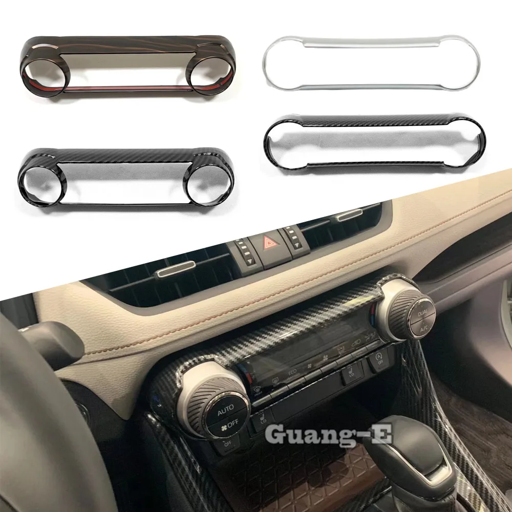 

Car Center Console Front Air Conditioning Outlet Vent Cover Trim Car Accessories Decoration For Toyota Rav4 2019 2020 2021 2022