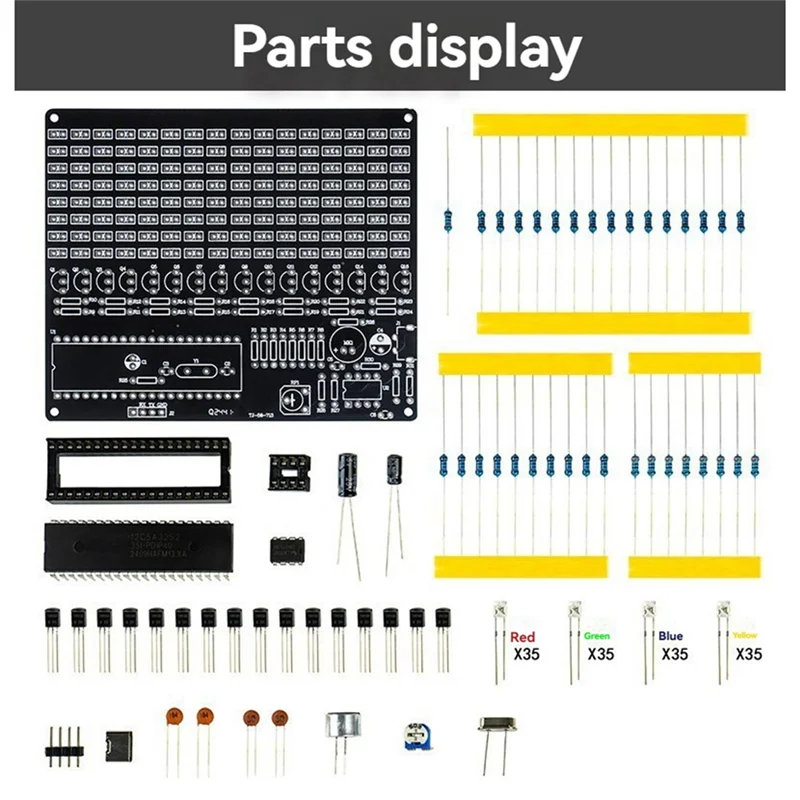 AY14 -DIY Geluidscontrole LED Muziek Elektronische Kits Audiofrequentie Display PCB Soldeerproject Praktijk DIY Elektronische Kit