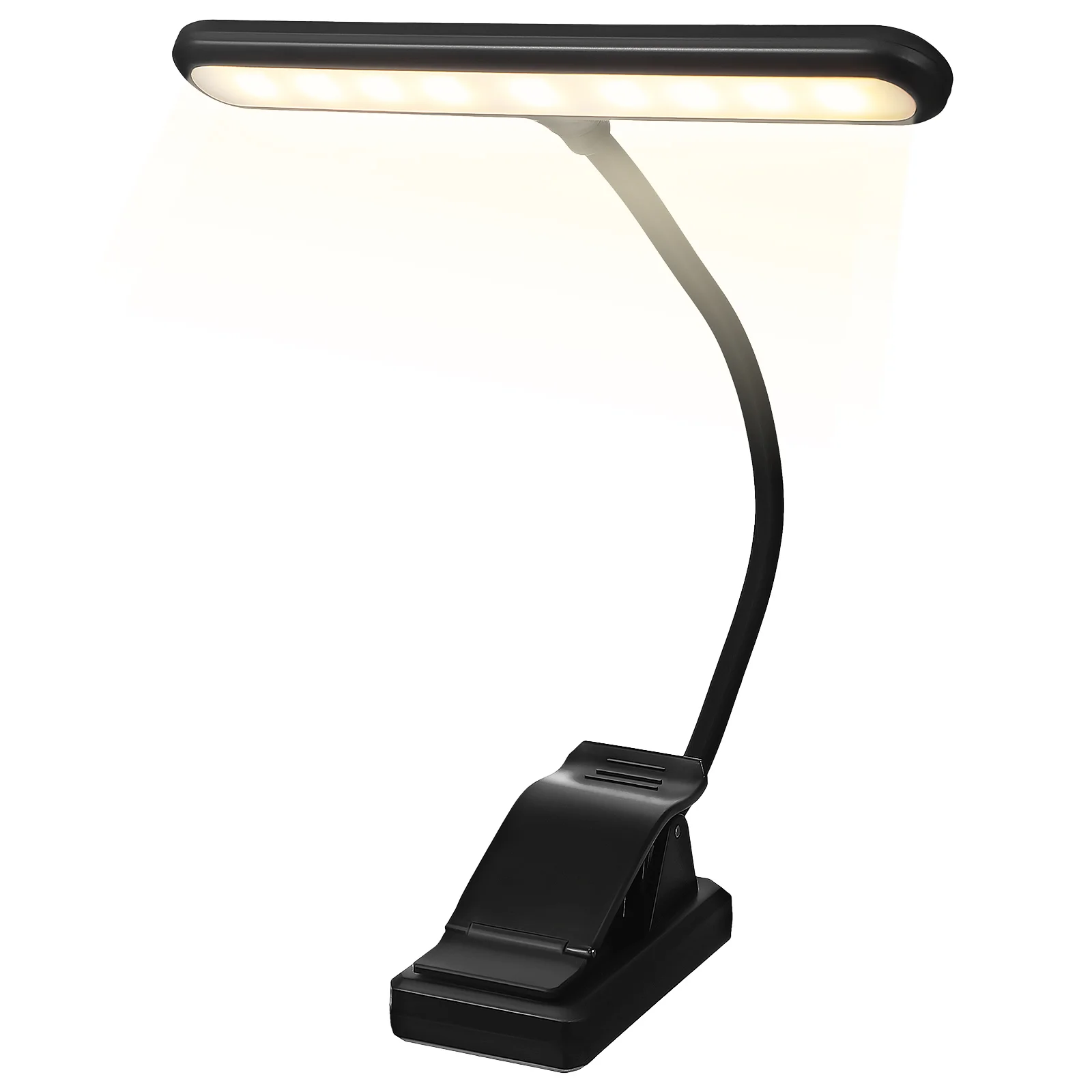 Xy-2069 Charging Power Display 27 Lights Levels Music Stand Clip on Desk Lamp Guitar LED Book Lampshade Material: Plastic Table