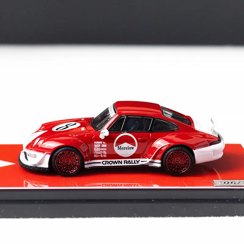 UNI MODEL 1/64 Porsche 993 RWB Legering Speelgoed Motorvoertuig Diecast Metaal Model Geschenken