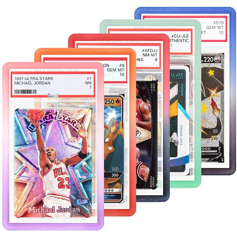 Bumper Graded Card Case Protector für Sportkarten, Pokémon TCG Sammelkarten, Silikon-Schutzrahmen, Schutzhüllen