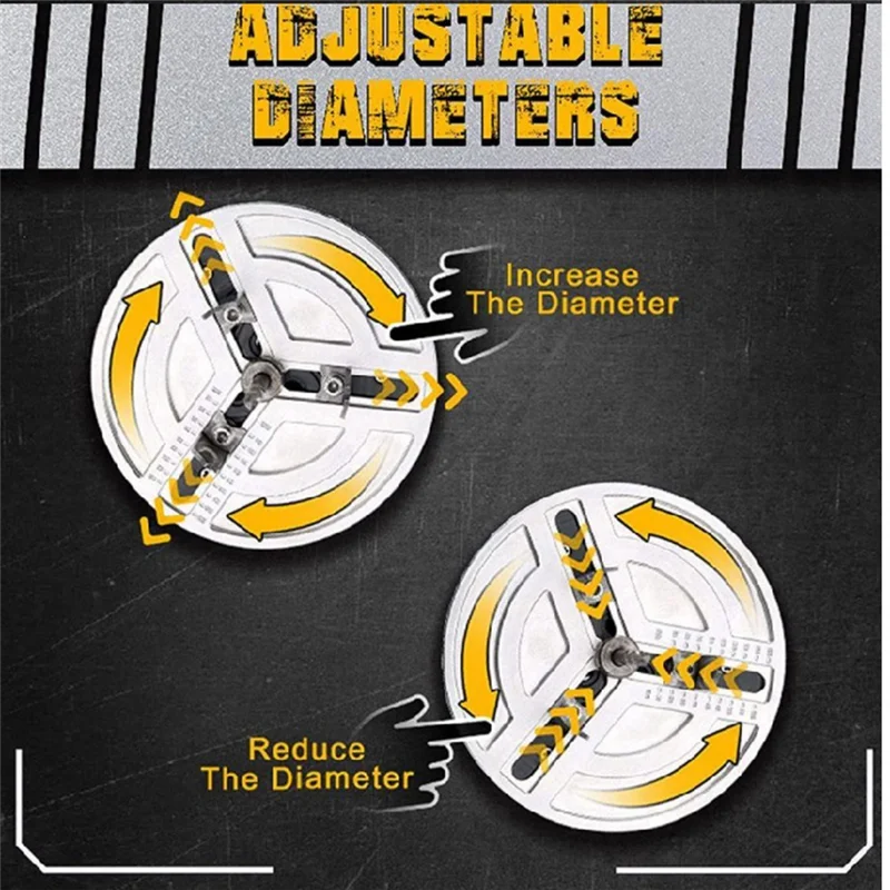 

1 PCS Adjustable Punching Saw Adjustable Cutting Diameter 45-130MM Hole Opener Cutting Woodworking Tool