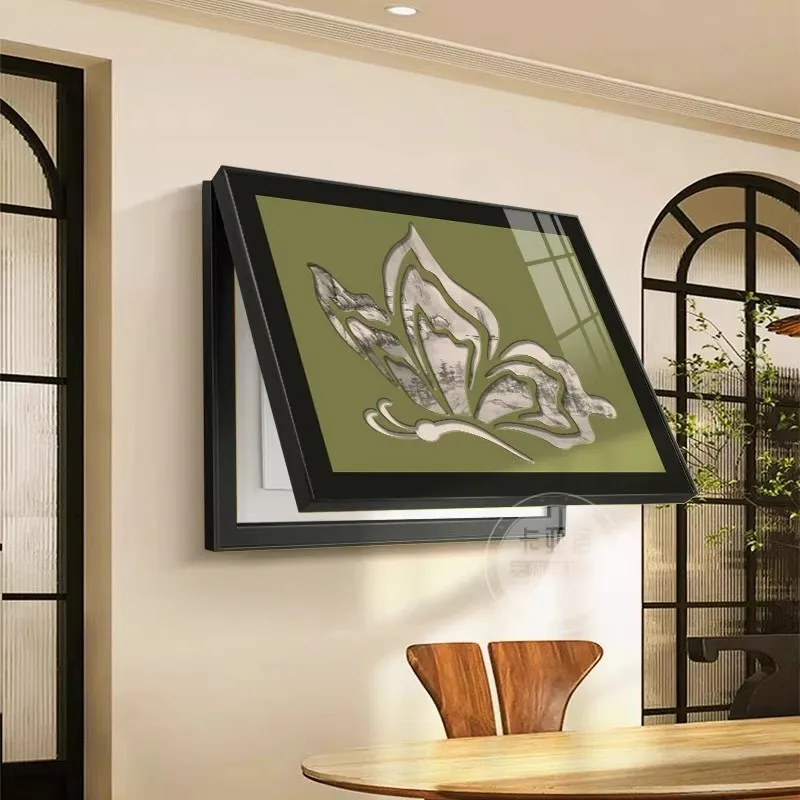 

New Mid Ancient Style Butterfly Electric Meter Box Decorative Painting Cover Plate Multimedia Electric Switch Hanging Painting A