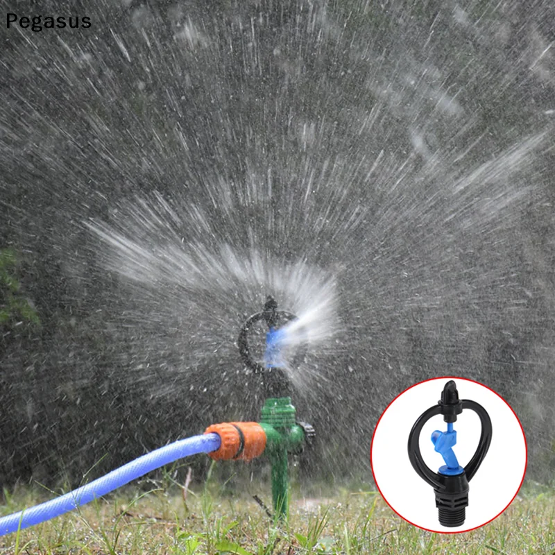 [S]Rotate water sprinkler Lawn Irrigation 360 Degree Automatic Nozzle Garden
