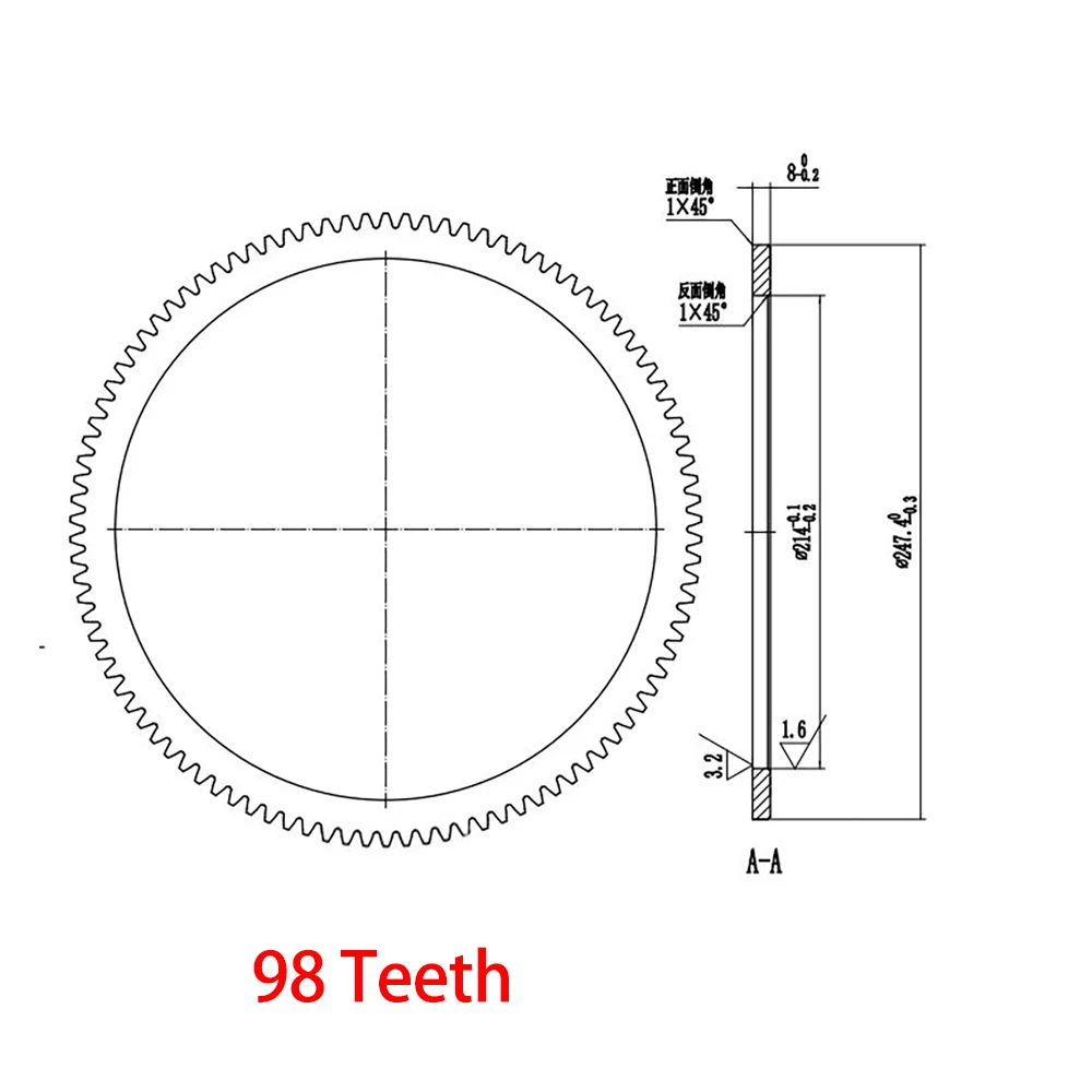 Flywheel Crown Gear Ring For SUZUKI DT40 40HP 2 Stroke Outboard Engine