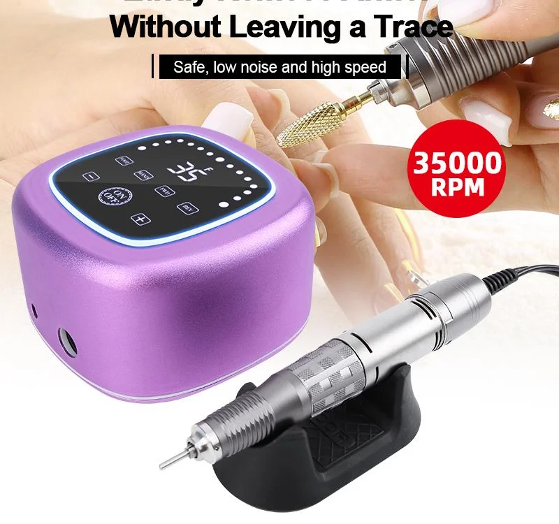 Tragbare elektrische 35000 U/min Maschine Maniküre Pediküre Nägel Salon verwenden Nagelbohrer Set
