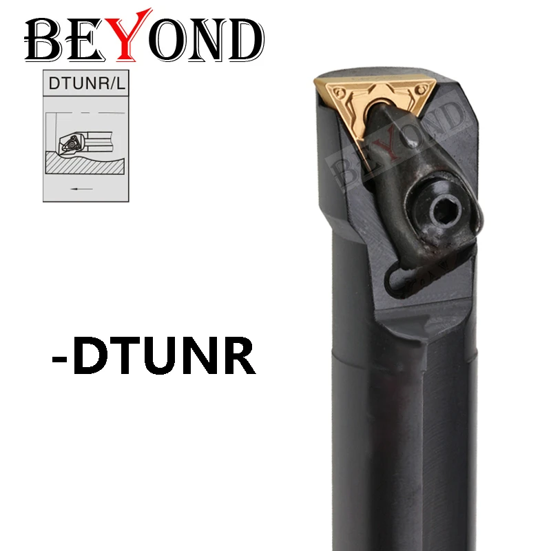 

BEYOND DTUNR DTUNL S20R S25S S32T DTUNR16 DTUNL16 держатель внутреннего токарного инструмента карбидные вставки с ЧПУ TNMG160404 D-тип Расточная штанга