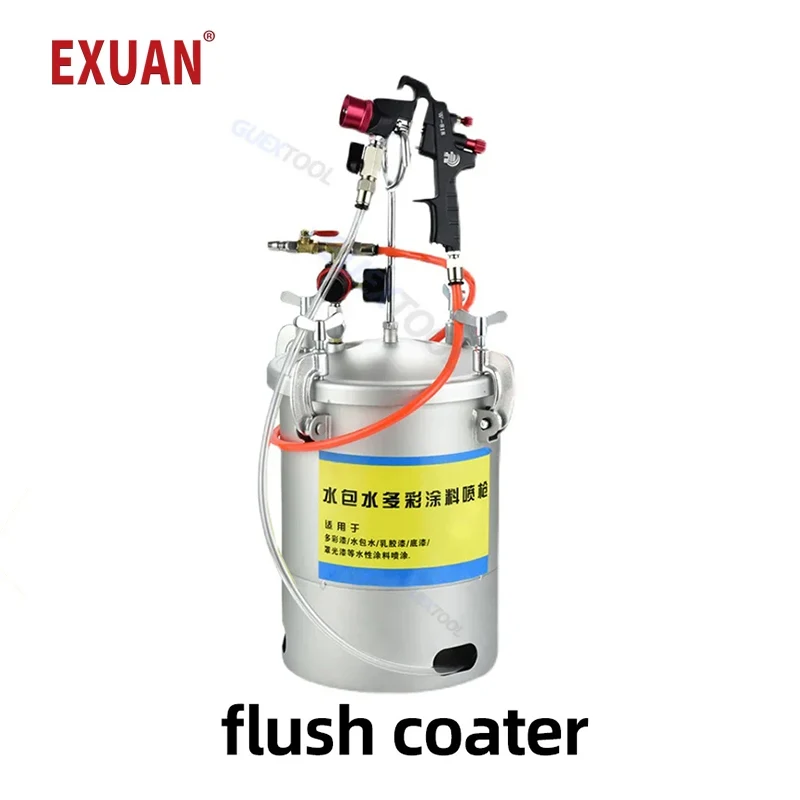 High Pressure Paint Tank Feeding Spray Gun Nozzle Latex Paint Spraying Machine Water In Sand Imitation Stone Paint Pressure Buck