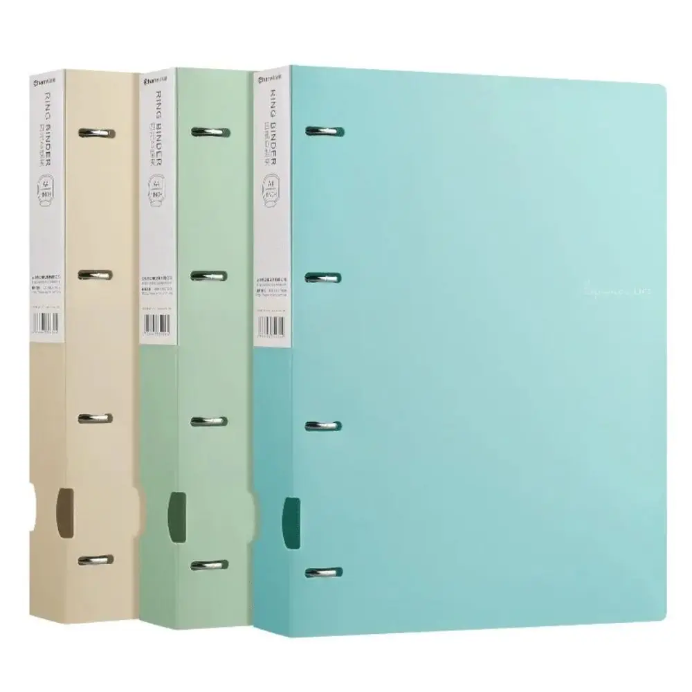 

Morandi Color Binder Folders Waterproof Large-capacity A4 File Display 4 Hole Thickened Loose-leaf Folder School Supplies