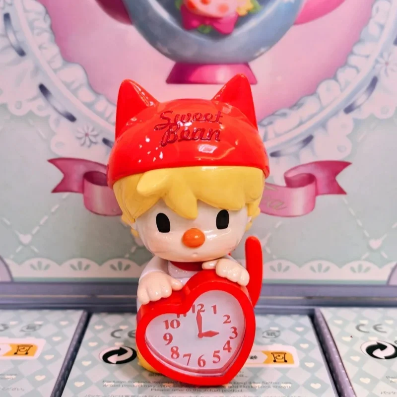 원래 달콤한 콩 오후 차 시리즈 블라인드 박스 귀여운 액션 피겨 모델 인형 미스터리 박스 데스크탑 장식품 깜짝 장난감 선물