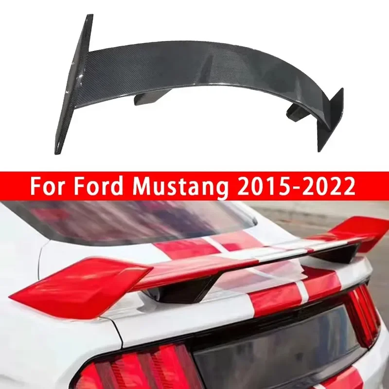 

For Ford Mustang 2015+ MP Style Carbon Fiber Tail fins Rear Trunk Spoiler Guide Wing Car Trunk Diverter Car Accessories body kit