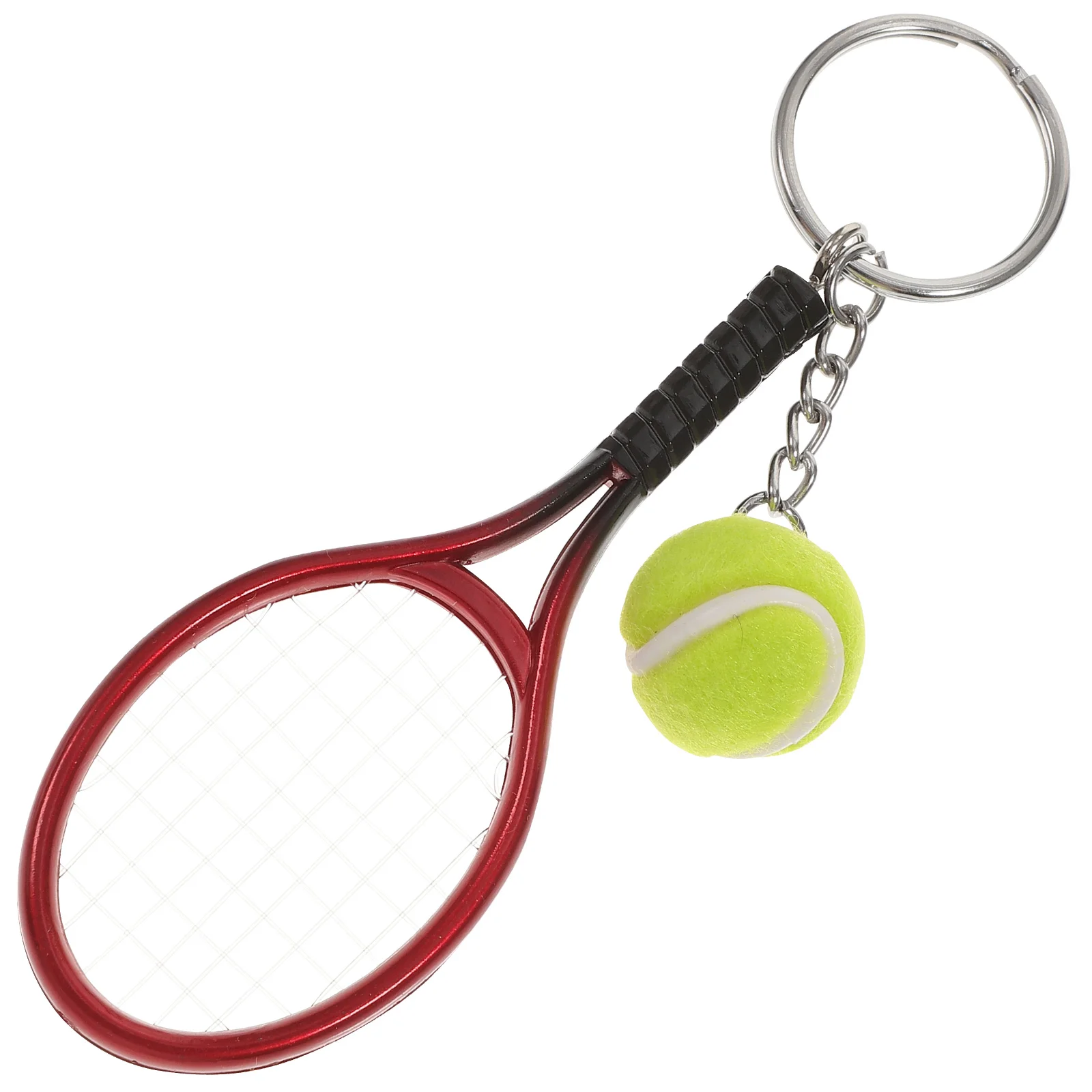 

Tennis Charm Keychain Decorations Chains Rings Funny Premium Material Lightweight