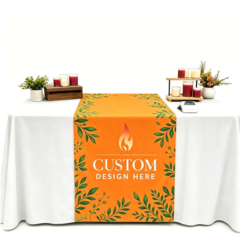 Custom for Business Branding Vendor Signs Table Runner, for Market Displays Birthday Parties Wedding Decor and Holiday Events