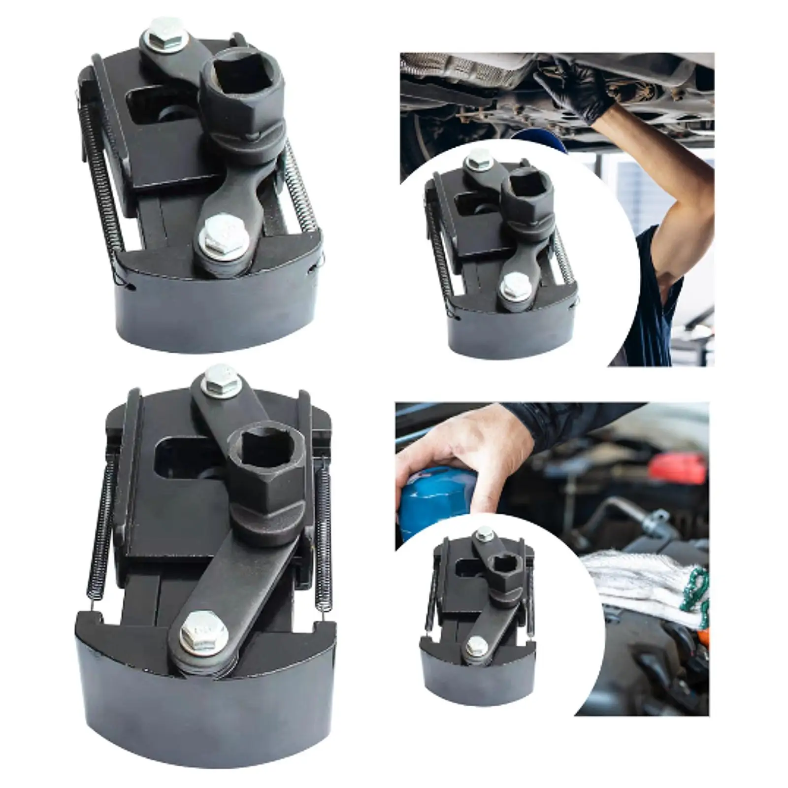 

Oil Wrench Adjustable 1/2" Small Size Oil Socket Wrench Anti Slip Easy to Install Two-jaw Disassembly Tool for Car