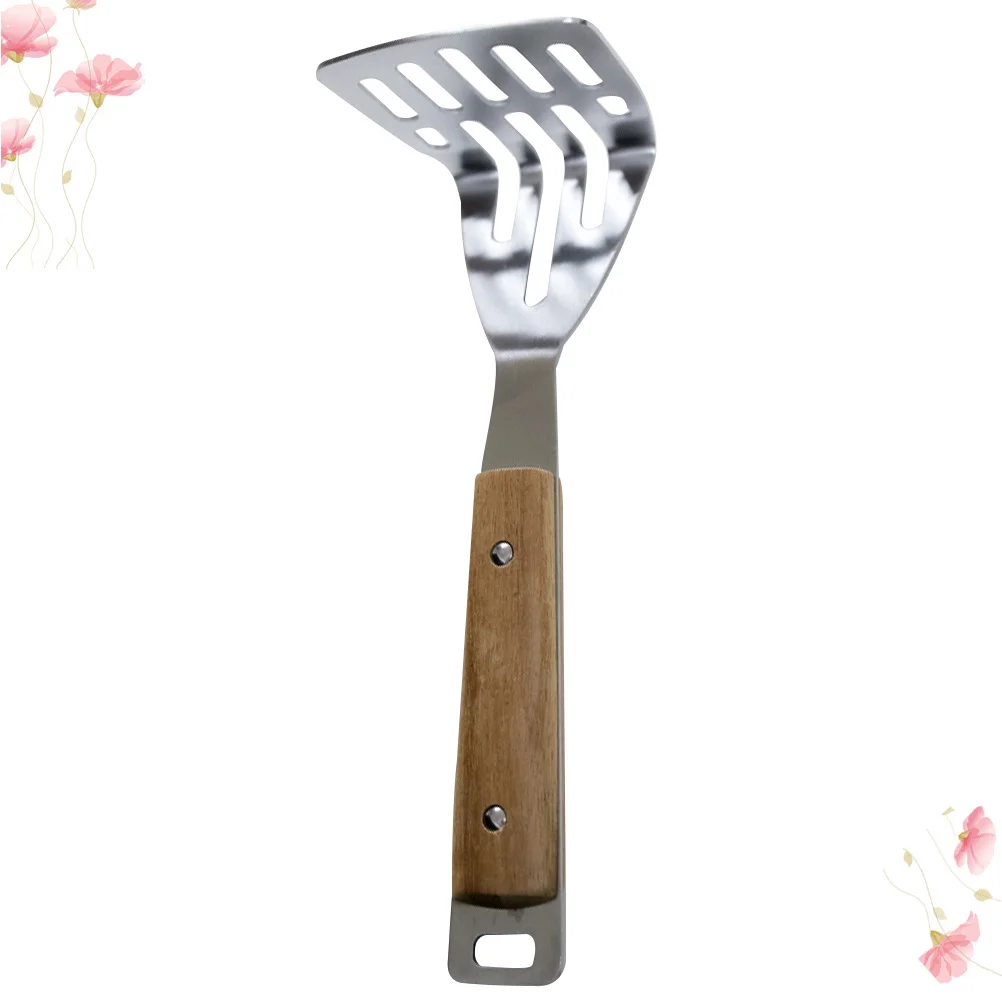 

Wooden Handle Potato Presser Stainless Steel Manual Masher For Kitchen Cooking Garlic Crusher Hollow Design Anti-Scald