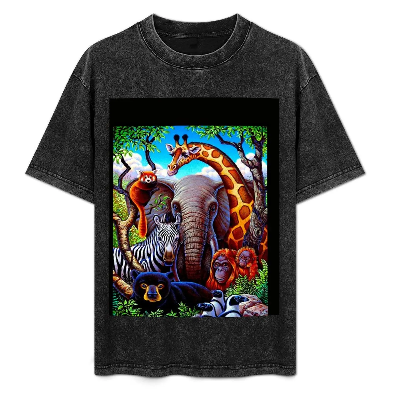 

HOGLE ZOO, UTAH; Vintage Advertising Print T-Shirt Breathable Gym Short Sleeve T-Shirt